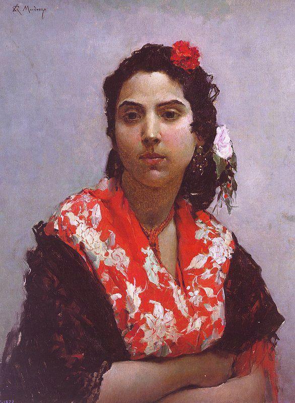   Raimundo de Madrazo y  Garreta A Gypsy oil painting image